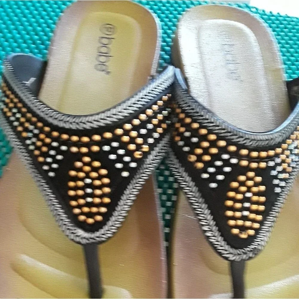 Babe beaded sandal size 10